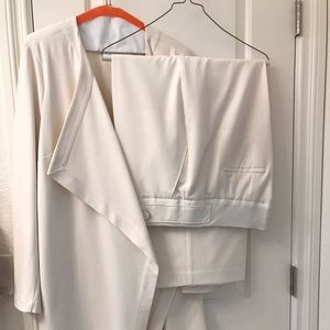 Lane Bryant Winter White Suit with Blouse SZ 18/20